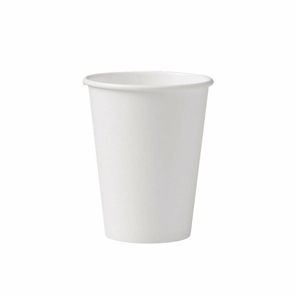 Solo Cup Co 412WN-2050 PE 12 oz White Single Poly Paper Hot Cup, 1000PK 412WN-2050  (PE)